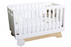 Детская кроватка IndigoWood Nova wood / white